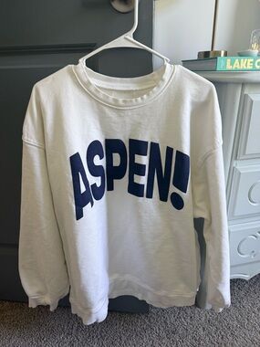 Daily Drills white ASPEN! Sweatshirt